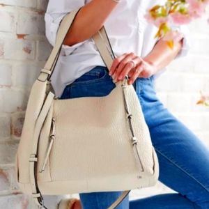 VINCE CAMUTO "Tania" leather shoulder / crossbody bag.        NWT